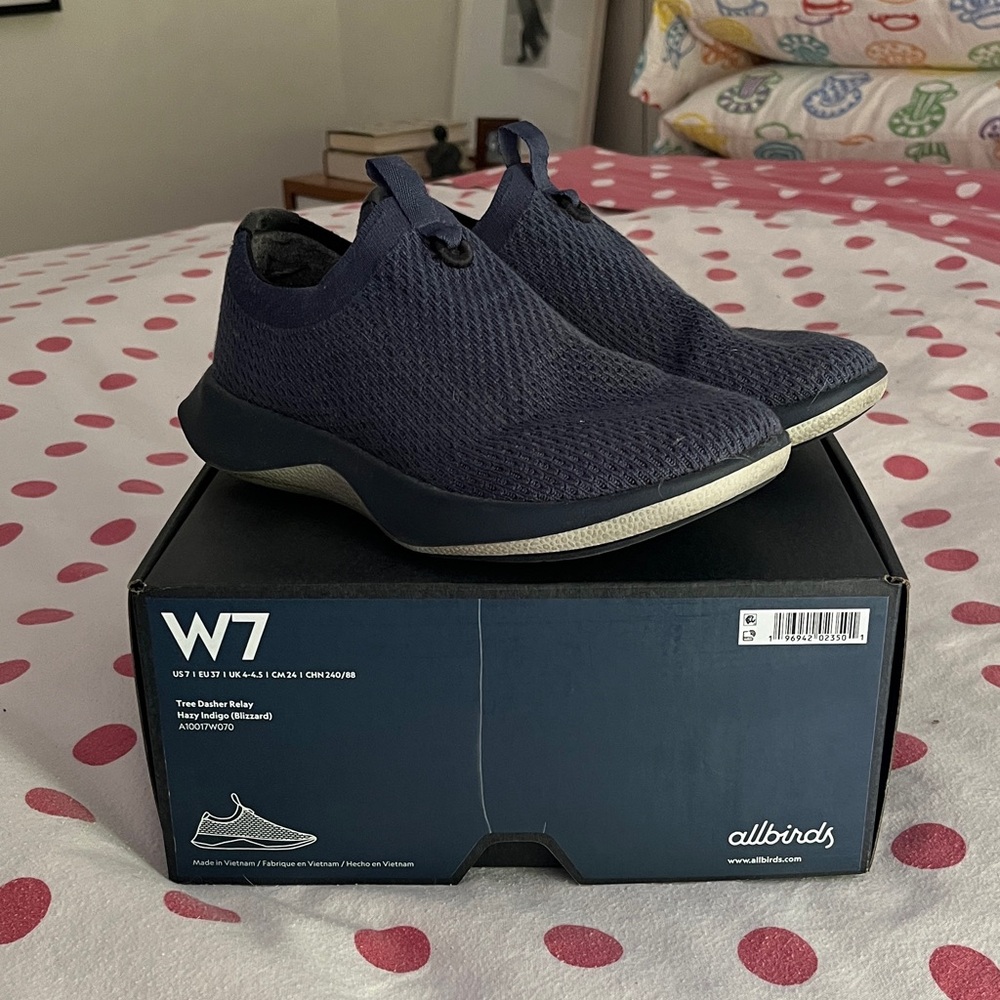 On sale: allbirds Women's Slip-On Sneakers in Navy